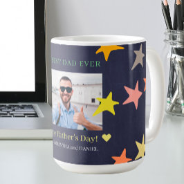 Bästa pappa någonsin-fotot personlig Fars dag Kaffemugg