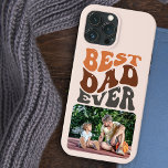 Bästa Pappa någonsin-fototeknik och Groovy Retro-t<br><div class="desc">Bästa fotot av Pappa någonsin iphone case - roligt och användbar gåva till pappa för fars dag etc. Designen skrivs i groovy retry typography och mallen är konfigurerad så att du kan lägga till ditt favoritfoto. Bild visas i liggande format och om du har problem med placeringen kan du prova...</div>
