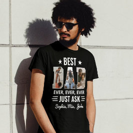 Bästa Pappa någonsin, fråga bara barn Namn & Anpas T Shirt
