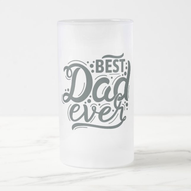 Bästa pappa någonsin Frostad Glas Ölmugg Frostat Ölglas (Center)