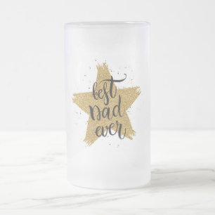 Bästa pappa någonsin frostat ölglas
