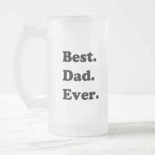 bästa pappa någonsin frostat ölglas