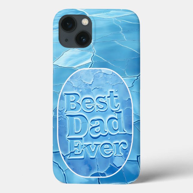 Bästa pappa någonsin Frostsjön iPhone-fodral (Baksida)