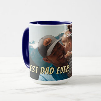 Bästa pappa någonsin Full fotokort Minimalistisk m Mugg