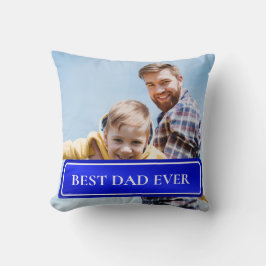 Bästa pappa någonsin Fullständig foto Personlig tv Kudde
