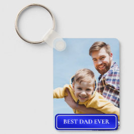 Bästa pappa någonsin Fullständig foto Personlig tv Nyckelring
