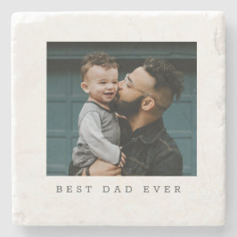 Bästa Pappa någonsin-Fullt-fotoPersonlig Stenunderlägg