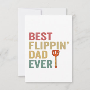 Bästa Pappa någonsin funny kokning av BBQ Far Gift Tack Kort