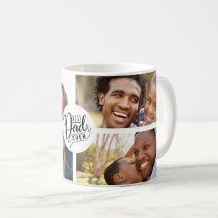 Bästa Pappa någonsin fyra fotokaffe Mugg