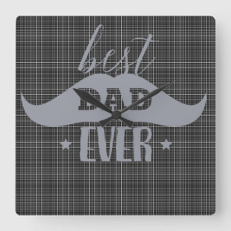 Bästa Pappa någonsin Fyrkantig Klocka