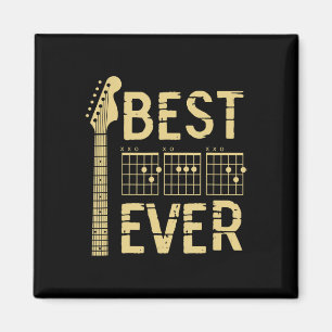 Bästa Pappa Någonsin Gitarr Ackord Gitarrist Pappa Magnet