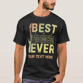 Bästa pappa någonsin Gitarrist Musiker Fars dag T Shirt
