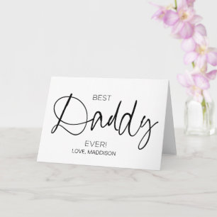 Bästa pappa någonsin Glad fadersdag Födelsedagspre Kort