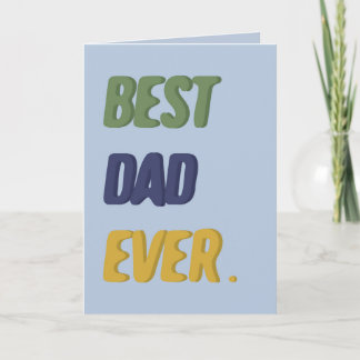 Bästa pappa någonsin Glad fars dag Glad födelsedag Kort