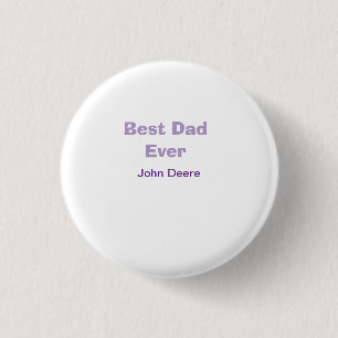 Bästa pappa någonsin glad fars dag namn lilaenkel knapp