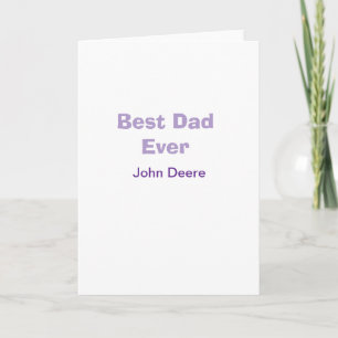 Bästa pappa någonsin glad fars dag namn lilaenkel kort