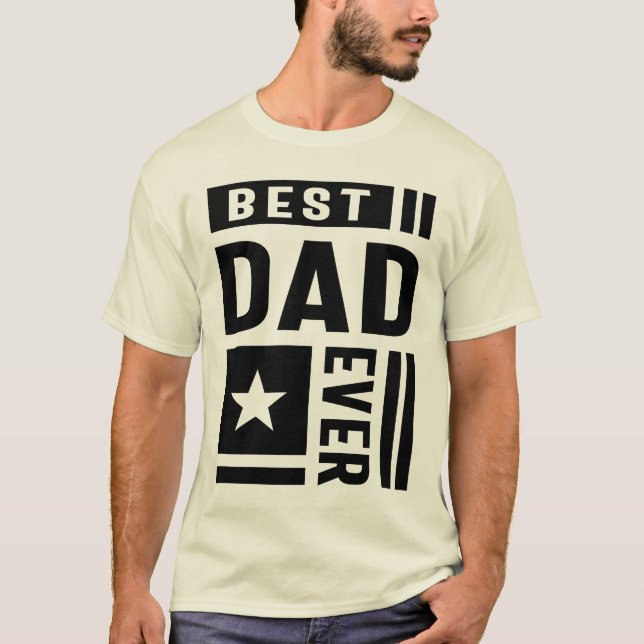 Bästa Pappa någonsin Grandpa Fars dag Gift T Shirt (Framsida)