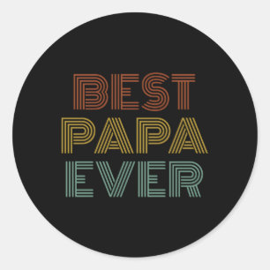 Bästa Pappa någonsin Grandpa Runt Klistermärke