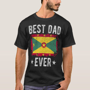 Bästa Pappa någonsin Grenada Flagga Best Grenadian T Shirt