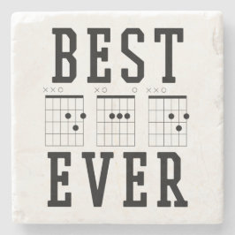 Bästa Pappa någonsin Guitar Chords | Fars dag Gift Stenunderlägg