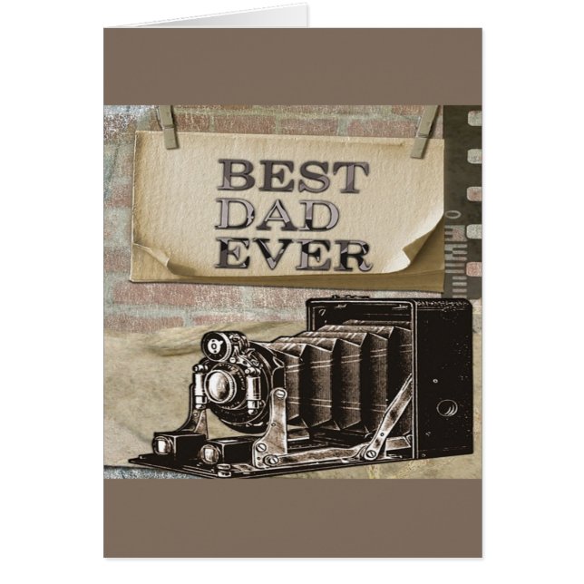 Bästa Pappa någonsin Hälsningskort (Framsidan)