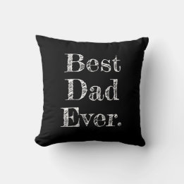 Bästa Pappa någonsin Hand plockade-typografi, svar Kudde