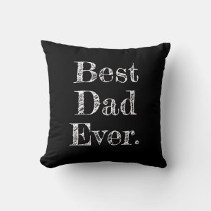 Bästa Pappa någonsin Hand plockade-typografi, svar Kudde