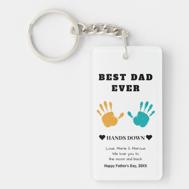Bästa Pappa någonsin Händer ner Foto Fars dag (Framsidan)