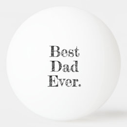 Bästa pappa någonsin Handritad typografi Pingisboll