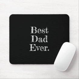 Bästa pappa någonsin Handritad typografi Svart Musmatta