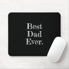 Bästa pappa någonsin Handritad typografi Svart Musmatta