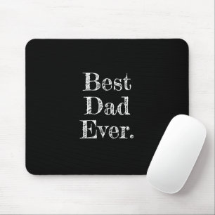 Bästa pappa någonsin Handritad typografi Svart Musmatta