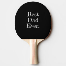 Bästa pappa någonsin Handritad typografi Svart Pingisracket