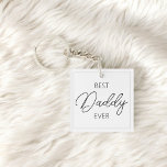 Bästa pappa någonsin har skrivit fotovit nyckelked<br><div class="desc">Bästa pappa nånsin.</div>