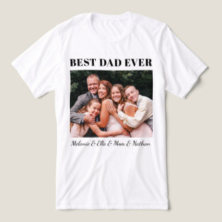 Bästa pappa någonsin Helt anpassningsbar familjekr T Shirt