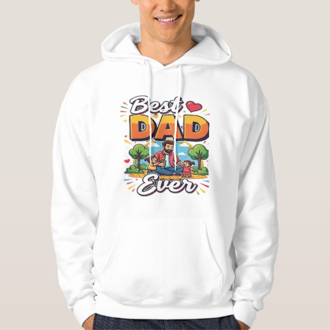 Bästa Pappa någonsin Hoodie (Framsida)