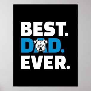 Bästa Pappa någonsin Hund älskare Gift Poster