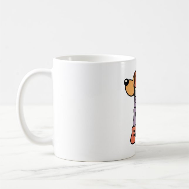 Bästa pappa någonsin Hundgrafik  Kaffemugg (Vänster)