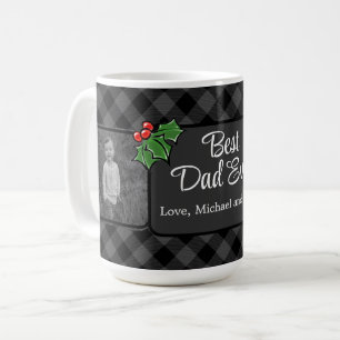 Bästa Pappa någonsin, julklapp grått Play Holly Kaffemugg