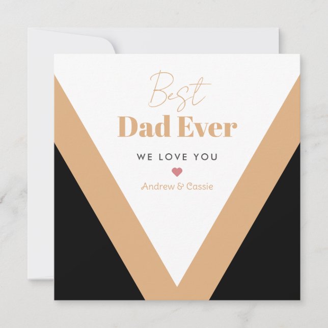 Bästa pappa någonsin julkort (Framsida)