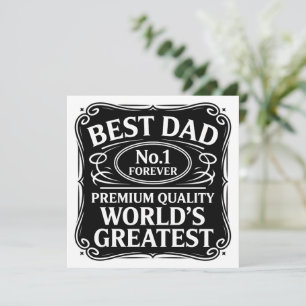 Bästa pappa någonsin julkort