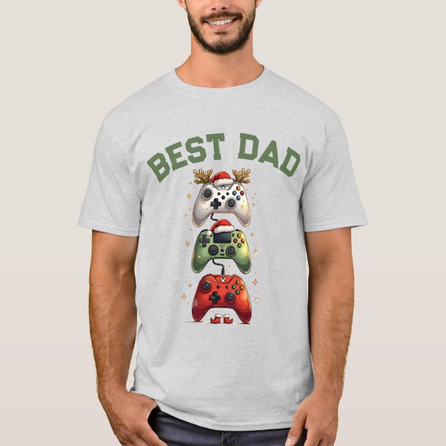 Bästa Pappa någonsin - julspelsgåva T Shirt (Framsida)