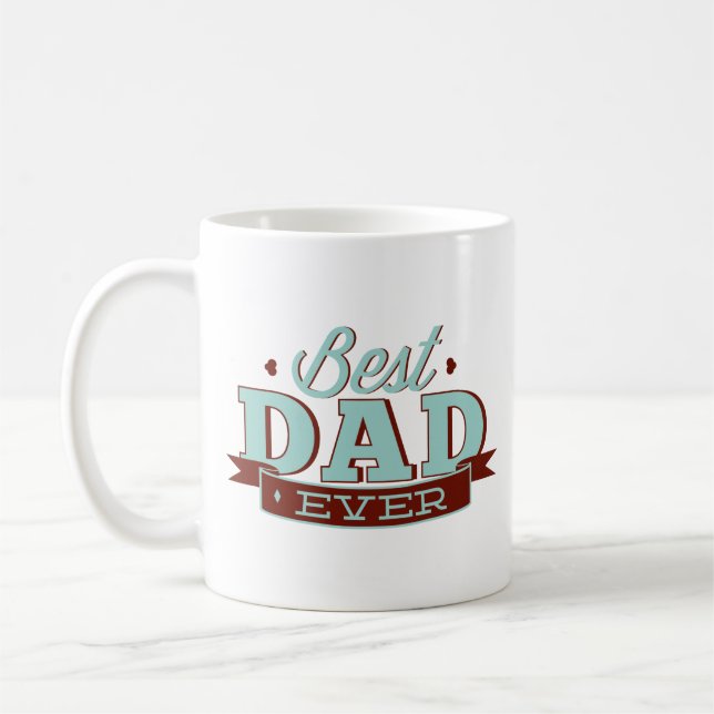 Bästa pappa någonsin kaffemug kaffemugg (Vänster)