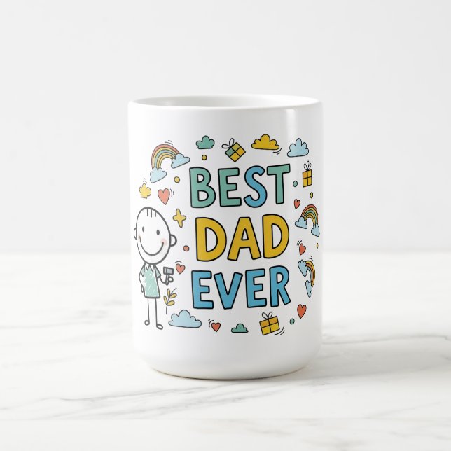 Bästa Pappa någonsin Kaffemugg (Center)