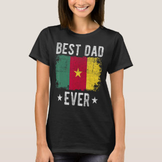 Bästa Pappa någonsin Kamerun Flagga Bästa Kamerun T Shirt