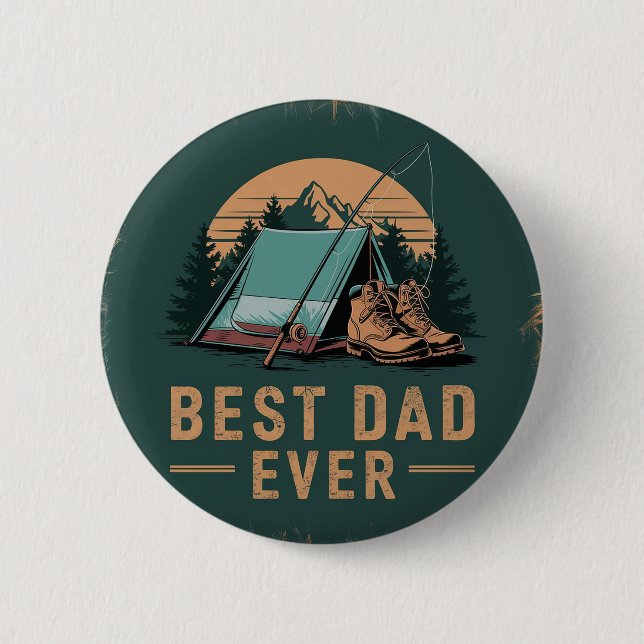 Bästa Pappa någonsin-kampanjdesign Knapp (Framsida)