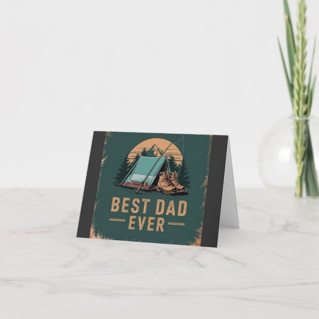 Bästa Pappa någonsin-kampanjdesign Kort (Framsida)