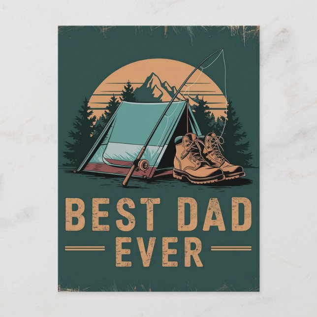 Bästa Pappa någonsin-kampanjdesign Vykort (Framsida)