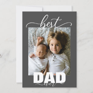 Bästa PAPPA någonsin Kids Photo Fars dag Inbjudningar