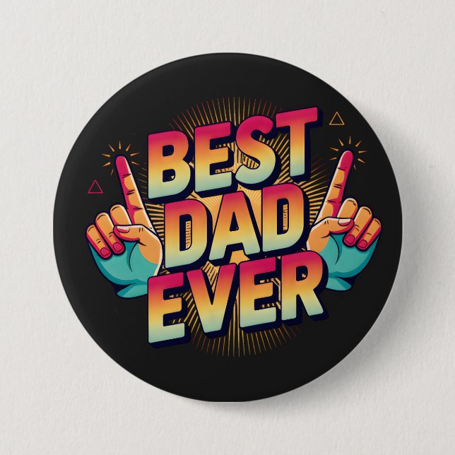 Bästa Pappa någonsin Knapp (Framsida)